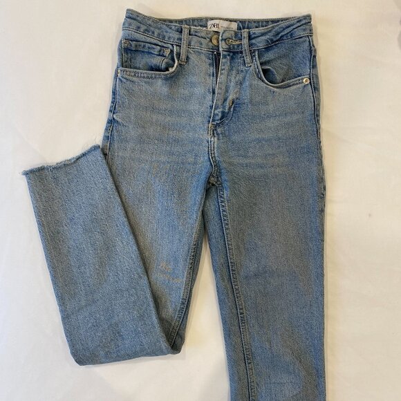 Zara Blue Jeans Size 0 - Picture 1 of 2
